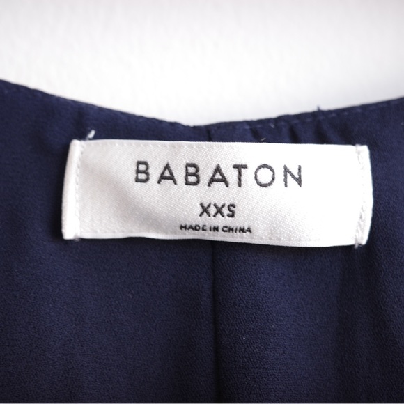 Babaton Wallace Wrap Dress Pure Indigo Size US XXS - Picture 3 of 5